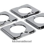 אַחֵר KitchenAid קערות טפטוף מבערות טווח גז מרובעות קבצים מצורפים ואביזרים 4PF80N181