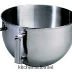 אַחֵר KitchenAid קערת נירוסטה מלוטשת 5 ליטר עם ידית שטוחה קבצים מצורפים ואביזרים 4PF80N113
