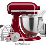 אימפריה אדום KitchenAid מיקסר סטנד עם ראש הטיה מסדרת artisan 5 ליטר עם חבילת אביזרים מובחרים מכשירים 4PF80N3