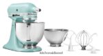 אקווה שמיים KitchenAid מערבל סטנד עם ראש הטיה מסדרת artisan 5 ליטר עם קערה נוספת של 3 ליטר מכשירים 4PF80N99 - Image 2