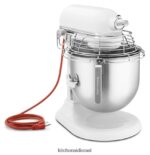 לבן KitchenAid סדרה מסחרית מוסמכת nsf 8 ליטר מיקסר עמדת קערה להרמה עם מגן קערה מנירוסטה מכשירים 4PF80N98 - Image 2