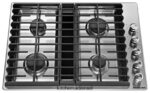 פלדת אל - חלד KitchenAid 30 אינץ' 4 מבערים לכיריים עם גז להורדה מכשירים 4PF80N151 - Image 2