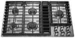 פלדת אל - חלד KitchenAid כיריים 36 אינץ' 5 מבערים עם גז להורדה מכשירים 4PF80N152 - Image 2