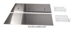 פלדת אל - חלד KitchenAid מגן אחורי עם מדף - 48 אינץ' קבצים מצורפים ואביזרים 4PF80N169 - Image 2