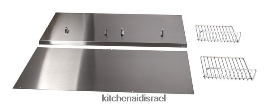 פלדת אל - חלד KitchenAid מגן אחורי עם מדף - 48 אינץ' קבצים מצורפים ואביזרים 4PF80N169 - Image 2