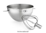 פלדת אל - חלד KitchenAid קערה 3 ליטר ושוט קומבי קבצים מצורפים ואביזרים 4PF80N115
