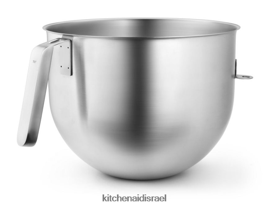 פלדת אל - חלד KitchenAid קערה מלוטשת 7 ליטר NSF עם ידית וו j קבצים מצורפים ואביזרים 4PF80N133 - Image 1