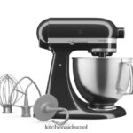שחור אוניקס KitchenAid מיקסר סטנד עם ראש הטיה מסדרת artisan 5 ליטר עם נקודות מגע מובחרות מכשירים 4PF80N33