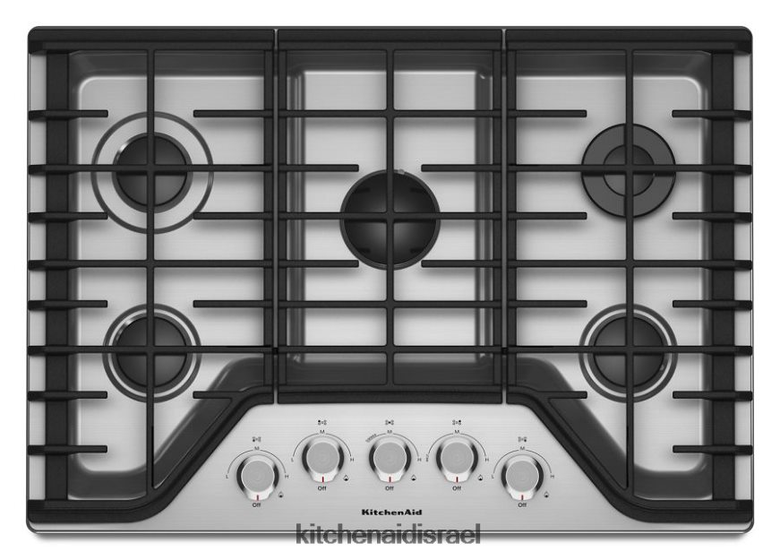 פלדת אל - חלד KitchenAid כיריים גז 30 אינץ 5 מבערים מכשירים 4PF80N160