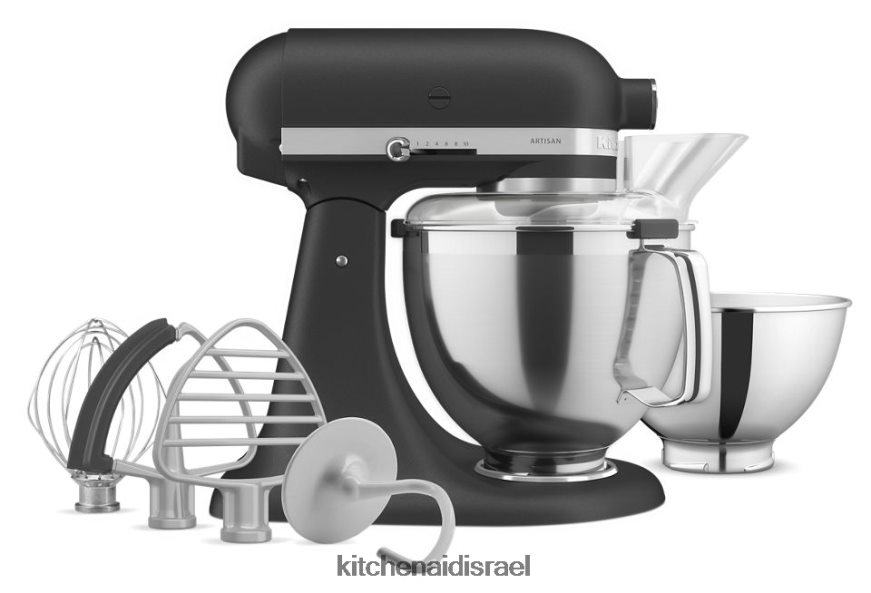 שחור אימפריאלי KitchenAid מיקסר סטנד עם ראש הטיה מסדרת artisan 5 ליטר עם חבילת אביזרים מובחרים מכשירים 4PF80N5